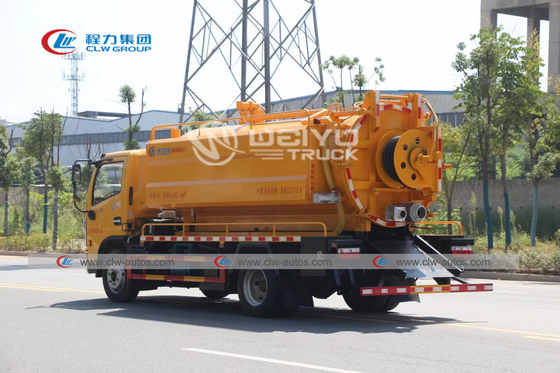 Dongfeng Italy High Pressure Plunger Pump Vacuum Sewer Jetting Truck 11cbm 4X2