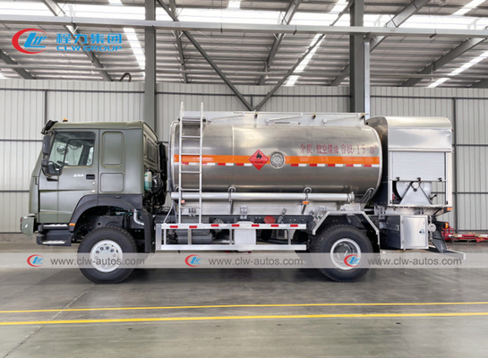 HOWO 4X4 Off Road AWD 15000l Helicopter Aircraft Aviation Refueling Tank Truck For Jet A1 Filling