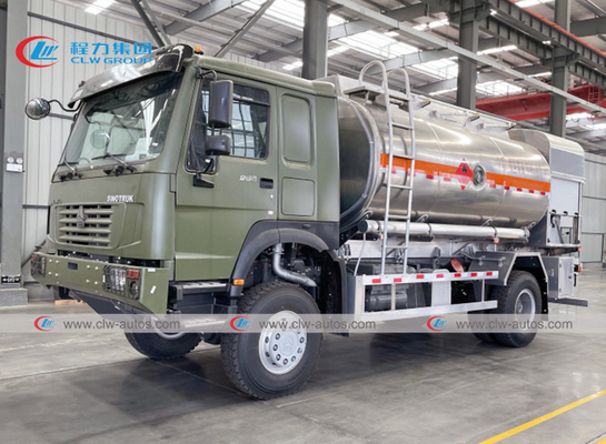 HOWO 4X4 Off Road AWD 15000l Helicopter Aircraft Aviation Refueling Tank Truck For Jet A1 Filling