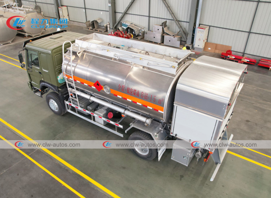 HOWO 4X4 Off Road AWD 15000l Helicopter Aircraft Aviation Refueling Tank Truck For Jet A1 Filling