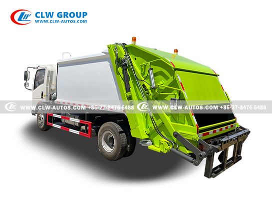 SINOTRUK HOWO 8 Waste Compactor Truck Rear Loader Compressed garbage truck