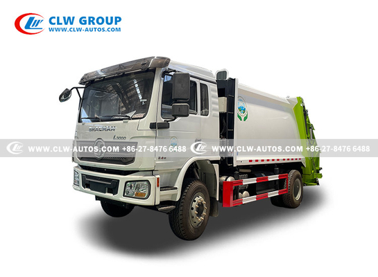 240HP Shacman L3000 Compactor Garbage Truck 14cbm Rear Loader Garbage Collection