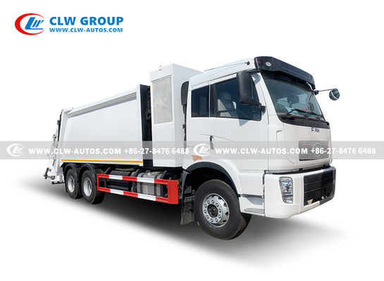 FAW 6x4 Compressed Garbage Truck Waste Trash Recycling Domestic 18000cbm