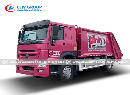 Sinotruk HOWO Sanitation14cbm Heavy Duty Domestic Garbage Truck Rear Loader Compactor Truck