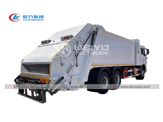 FAW 6X4 10 Wheelers Sanitation Garbage Compactor Truck With Crew Compartment