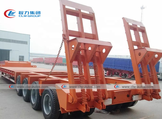 4 Lines 8 Axles Gooseneck Hydraulic Extendable Low Bed Semi Trailer 150 Tons 160T