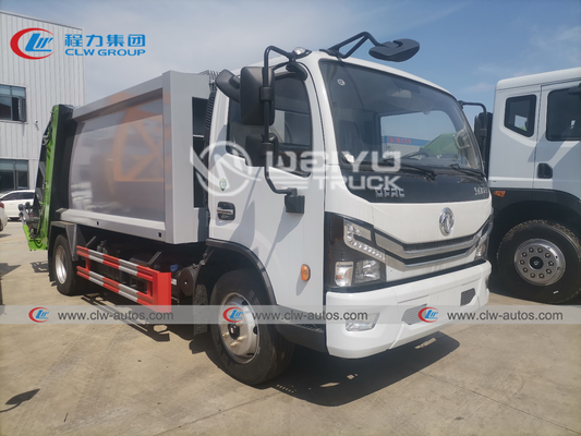 Dongfeng Hydraulic Type Compressed Garbage Truck Mini Capacity 3000liters Gallons