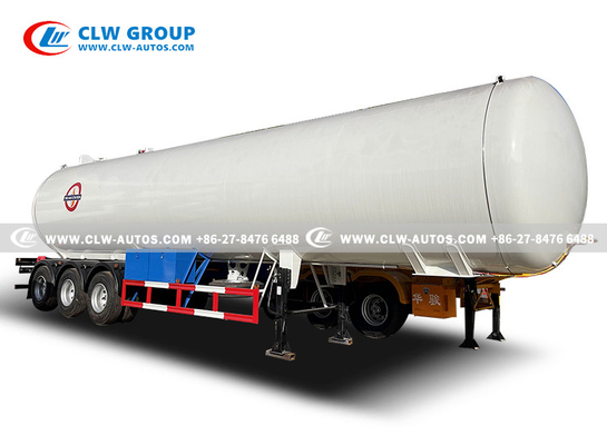 LPG 3 Axle Tank Semi Trailer LPG Transport Propane Trailer 25 Ton 50CBM