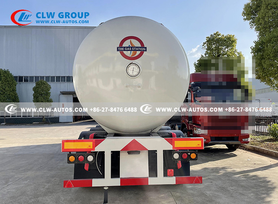 LPG 3 Axle Tank Semi Trailer LPG Transport Propane Trailer 25 Ton 50CBM