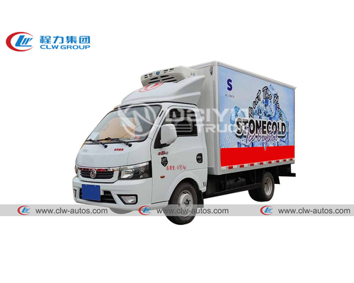 Dongfeng Refrigerated Cold Room Van Mini Truck Freezer Van Food Transport Box Truck