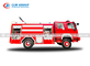 HOWO 4x4 Fire Brigade Truck With 4000 - 6000L Water Foam High Pressure Water Sprinkler