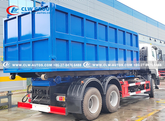 22m3 Hook Lift Bin Garbage Truck With Roll Off Open Top Container