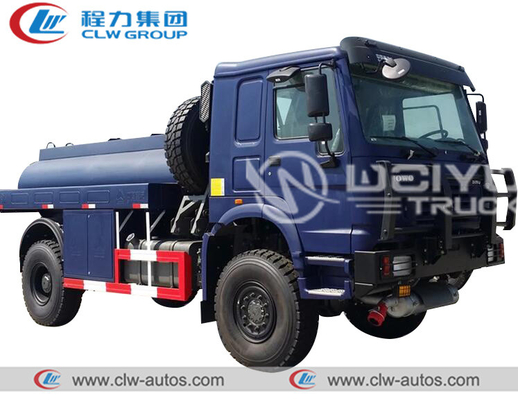 Off Road 4X4 All Wheel Driving Stainless Steel Fuel Oil Truck 5000liters 5tonnes