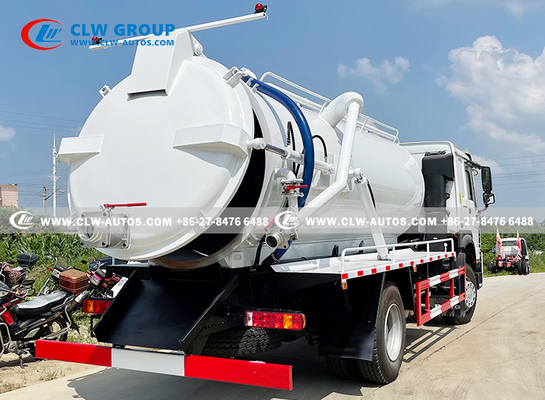 SINOTRUK HOWO Sewage Suction Truck Vacuum Suction Truck 12CBM For Sanitation