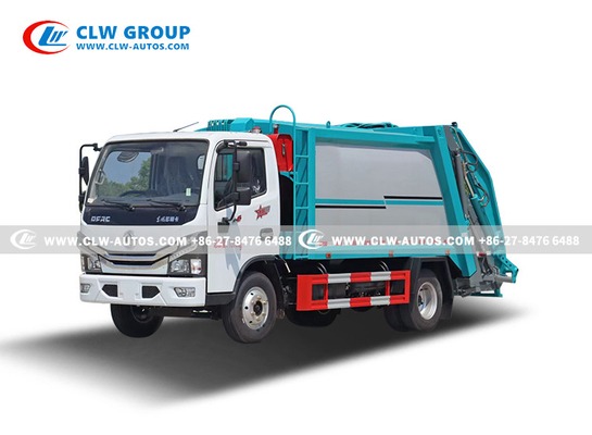 Dongfeng 6CBM Rear Loader Compressed Garbage Truck