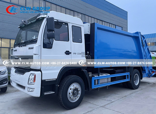 SINOTRUK HOMAN Garbage Compactor Truck With 18m3 Rear Loader