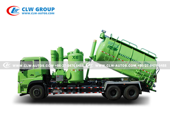 16 Ton Dust Material Transfer Tank Industrial Vacuum Truck