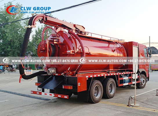 16CBM Vacuum Suction Truck Rhd Hauling Sewage Water To Disposal Sites