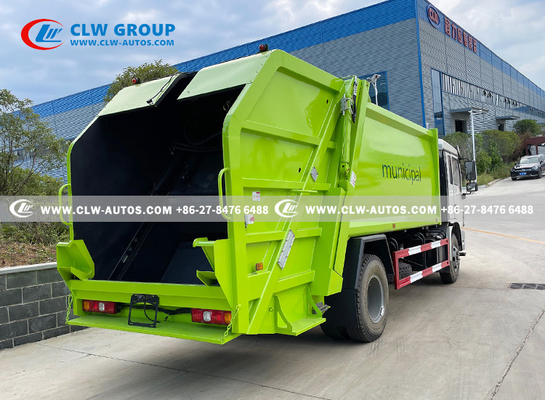 Shacman Rear Tipping Compressed Garbage Truck Customized 14cbm