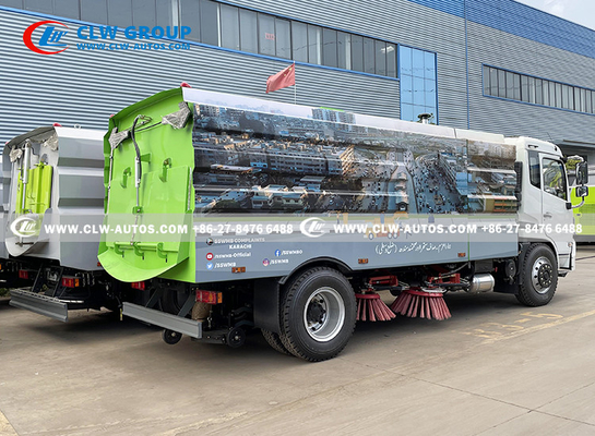 Dongfeng 12 CBM Street Cleaning Machinery Road Sweeper Debris Pick Up Mechanism