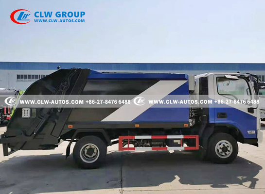 8CBM Foton Compressed Garbage Truck Dirt Debris Collection Truck