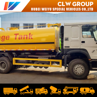 18 Ton HOWO Vacuum Suction Truck Transport Fecal Waste Water From Debris Sites