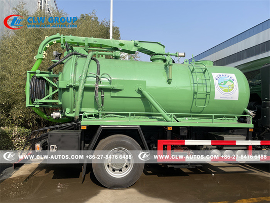 Howo 4x2 160HP 8cbm Vacuum Sewage Suction Truck