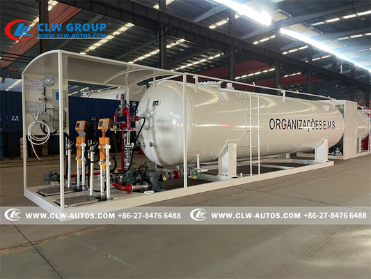 20000L 10T Mobile LPG Gas Plant With Pump And Filling Scales