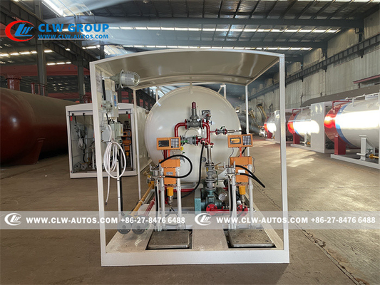 20000L 10T Mobile LPG Gas Plant With Pump And Filling Scales