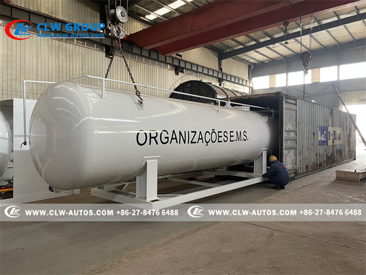 20000L 10T Mobile LPG Gas Plant With Pump And Filling Scales