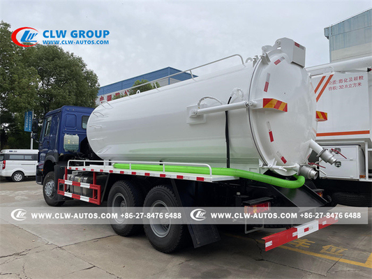 SINOTRUK HOWO 6x4 371HP 15000L Sewage Suction Truck