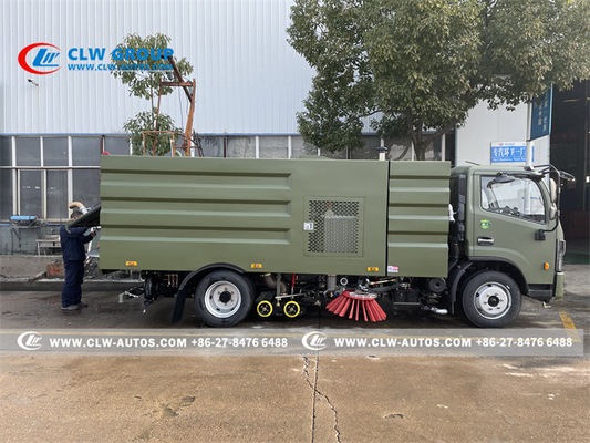 Dongfeng 9cbm Water Tank 5cbm Dust Tank Road Sweeper Truck