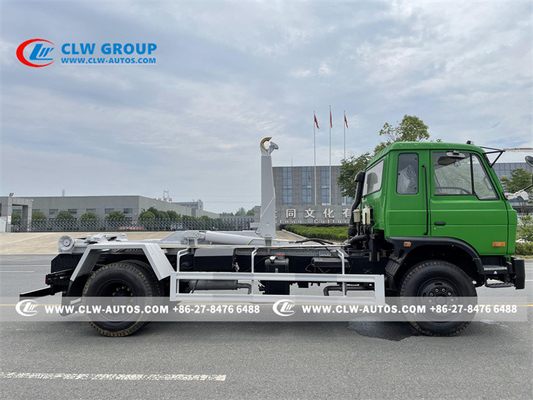 Dongfeng 153 Hydraulic Hook Lift Garbage Truck With 10m3 12m3 Container 