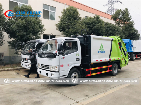 Dongfeng 4X2 6 wheels 5cbm Compression Garbage Truck