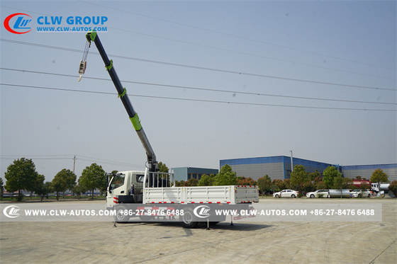 FOTON Cargo Truck Mounted Hydraulic Telescopic Boom Crane 5tons