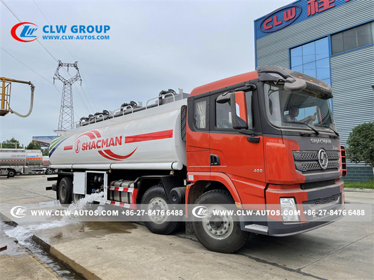 Shacman 8x4 370HP 33cbm 35cbm 37cbm Fuel Tanker Truck For Gasoline Delivery