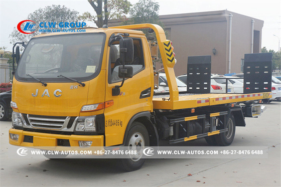 JAC 4X2 Flatbed Tow Truck With Q235A Carbon Steel Body