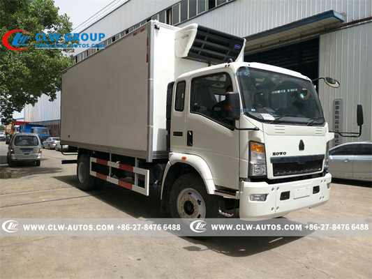 LHD RHD Sinotruk HOWO 4X2 5Ton Refrigerated Van Truck