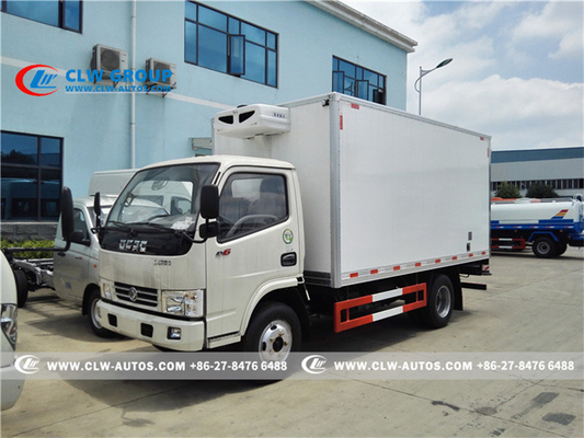 Dongfeng  model 5tons Small seafood refrigerated Transport Delivery and Cooler Freezer Refrigerator Van Truck