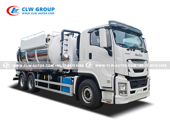 Isuzu Giga 6x4 Vacuum Suction Truck for High-Pressure Flushing Blockage Removal and Fast Extraction of Sludge and Debris