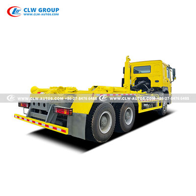 HOWO Heavy-Duty Hook Lift Garbage Truck with Powerful Hydraulic System, Sturdy Build, and Smart Safety Features