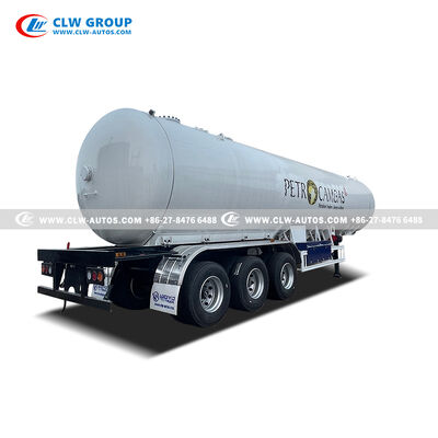 25 Ton Capacity LPG Tank Trailer with Q345R Steel Construction and Tri-Axle Heavy-Duty Chassis