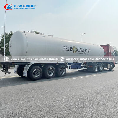 25 Ton Capacity LPG Tank Trailer with Q345R Steel Construction and Tri-Axle Heavy-Duty Chassis