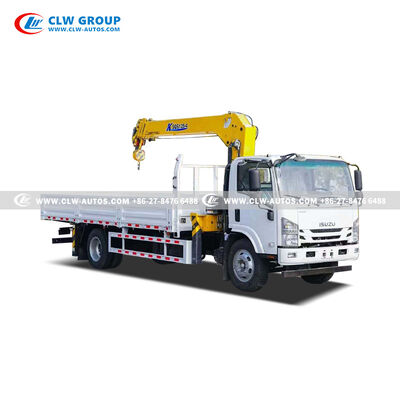 Isuzu 700P 5-Ton Crane Truck with 5,000kg Lifting Capacity, 360° Rotation, and 10.5m Lifting Height for Construction and Logistics