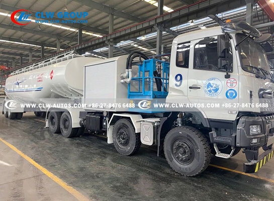 Dongfeng Aircraft Refueling Tank Trailer with 20,000-45,000L Capacity, Dual-Stage API 1581 Filtration, and Hydraulic Lifting Platform