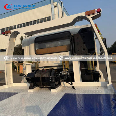 Isuzu FTR 4x2 Flatbed Wrecker with 8-Ton Recovery Capacity, 7.2m Deck, and 205HP Diesel Engine for Towing Companies