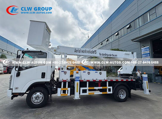 Isuzu KV100 4x2 15-Meter Straight Boom Aerial Work Platform with 200kg Insulated Bucket