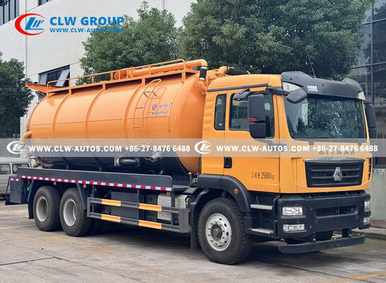 Sinotruk HOWO TX 18m³ Combination Sewer Cleaning Truck with High-Pressure Jetting System and 6m Suction Depth