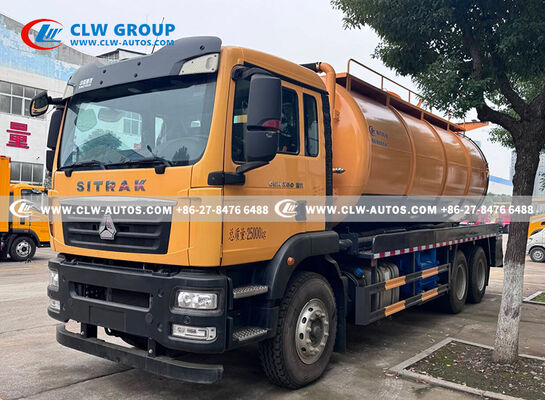 Sinotruk HOWO TX 18m³ Combination Sewer Cleaning Truck with High-Pressure Jetting System and 6m Suction Depth