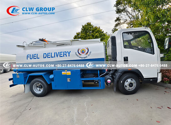 HOWO 5m³ Fuel Dispenser Truck with 2pc Dispenser